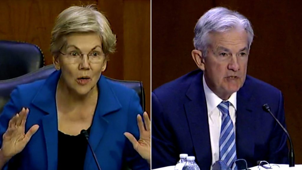 warren-slams-jerome-powell-over-interest-rate-comments:-‘i’m-very-worried-that-the-fed-is-going-to-tip-this-economy-into-recession’