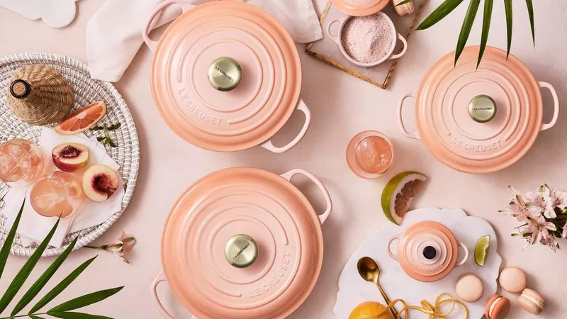 Le Creuset's Peachy Perfection: A Pop of Color for Your Kitchen!